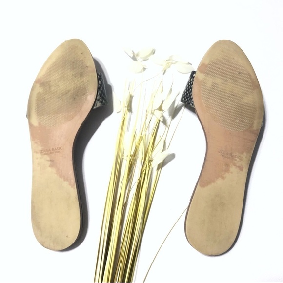 ZARA Snakeskin Print Slides - Picture 4 of 6